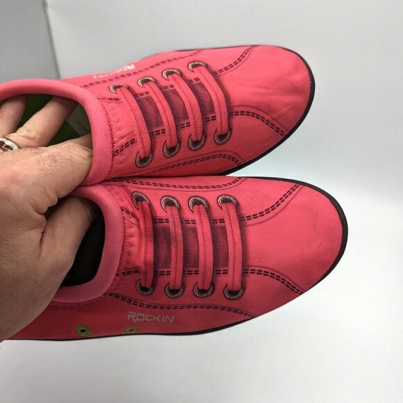 Rockin Aqua Sneaks Water Shoes Pink Boat Barbie Womens Size 11 Neoprene Beach - Picture 5 of 5